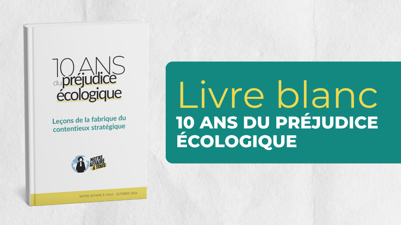 Livre blanc – 10 ans du préjudice écologique : Leçons de la fabrique du contentieux stratégique